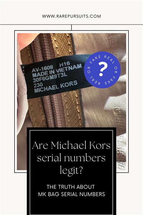 serial number authentic michael kors code|Michael Kors serial number checker.